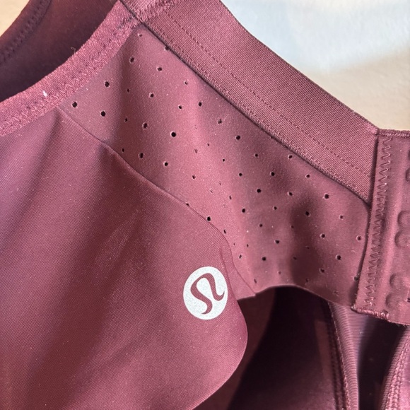 LULULEMON Sz 36D Padded Burgundy Sports Bra - Picture 5 of 9